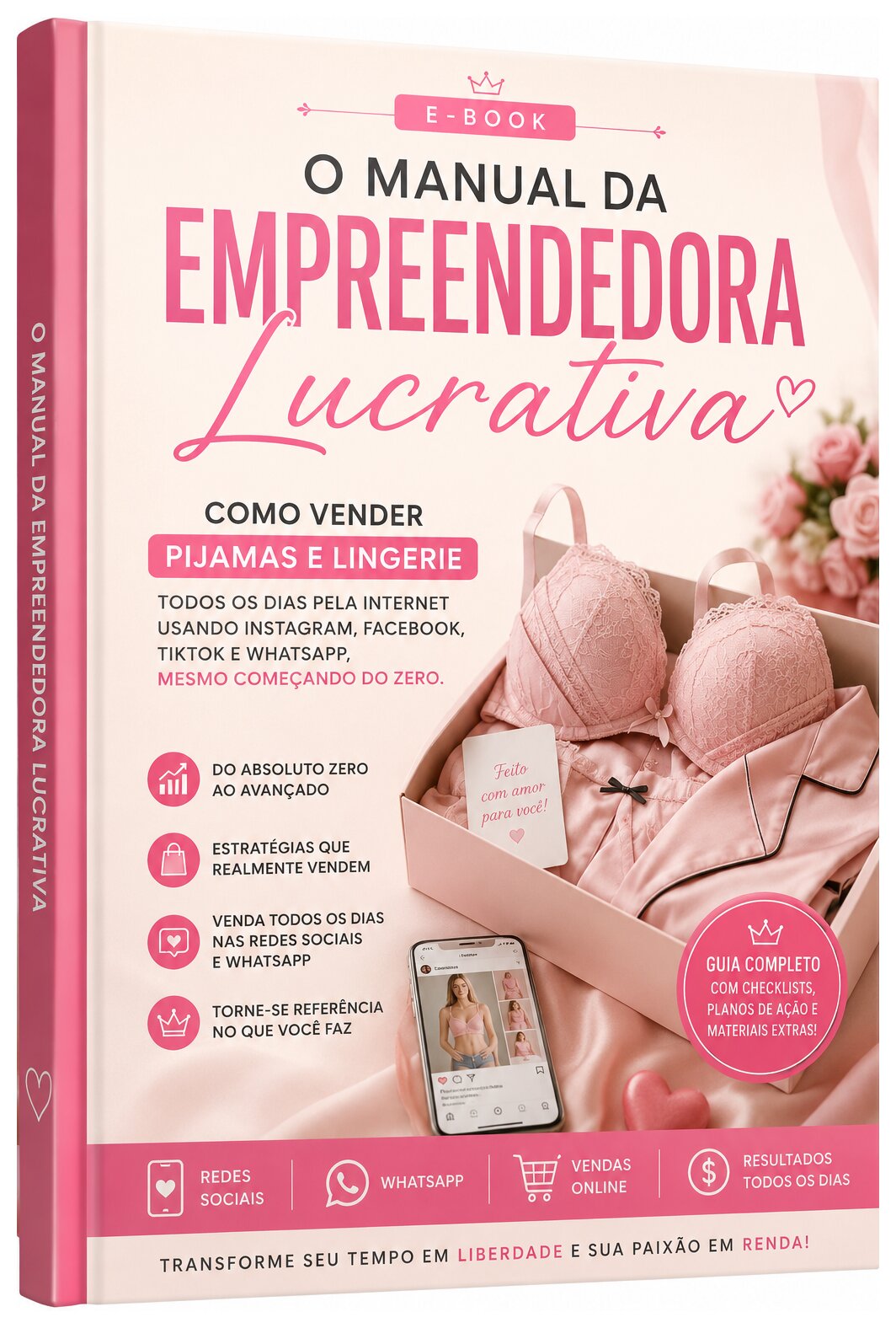 Capa do eBook O Manual da Empreendedora Lucrativa